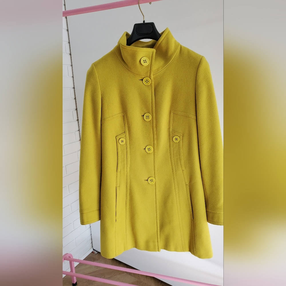 Planet Brand Chartreuse Wool Coat